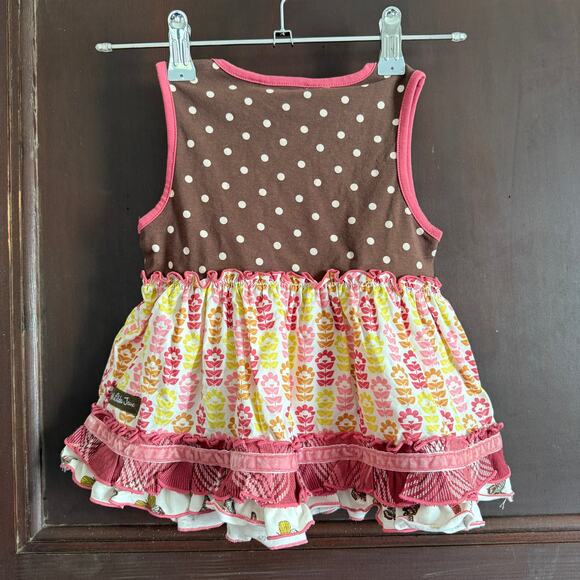 MATILDA JANE |  Heart to Heart Full Bloom Mixed Print Sara Tunic Top Size 2 - Picture 2 of 5